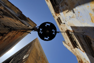 Greece Stock Photography. A street light. Chania, Crete, Greece, Europe.
